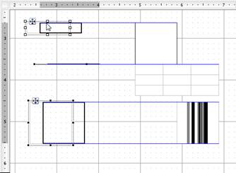 选中多个报表元素，并作为一个整体进行移动时