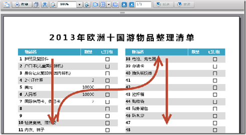 ActiveReports 报表功能展示 纵向分栏报表