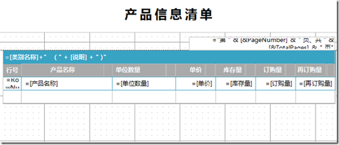 ActiveReports 报表功能展示 页面报表