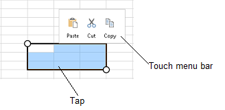 Touch Support with Clipboard Operations