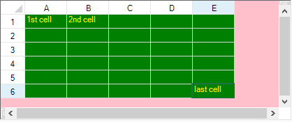 Sheet Background Colors Example