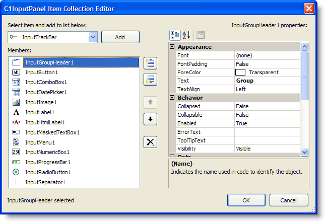 Description: C:\MyFiles\D2H2008Projects\WinForms\WinForms_C1InputPanel\Documents\Graphics\C1InputPanelItemCollectionEditor2.png